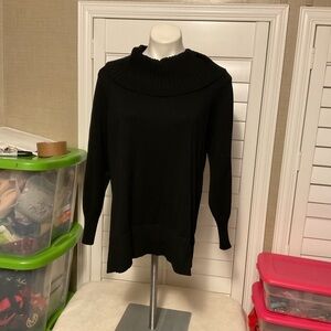 Spense Black Cowl Neck Women's Sweater